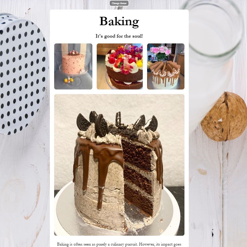 baking website