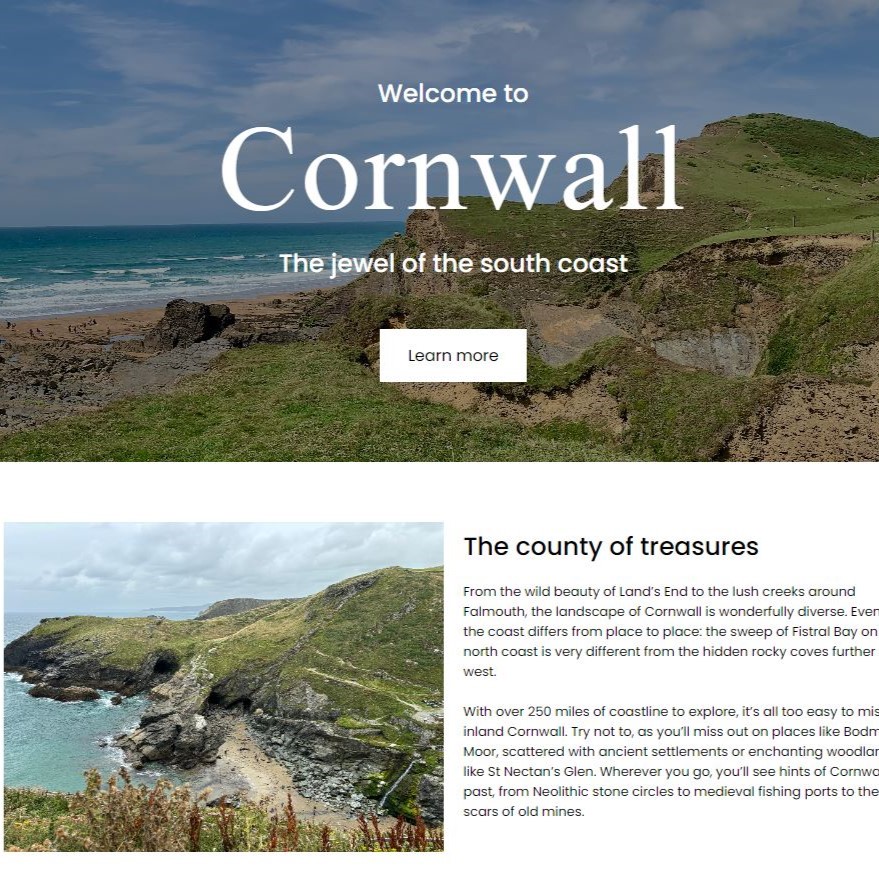 Cornwall travel website